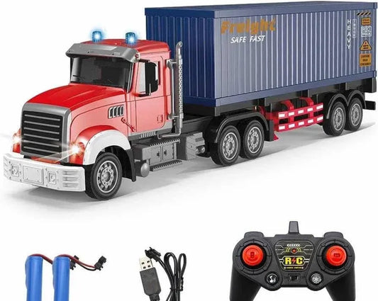 Remote Control Truck with Trailer - Transport Shipping Containers