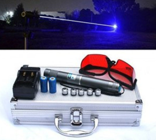 Plavi laser od 5000w najjaci laser u koferu...