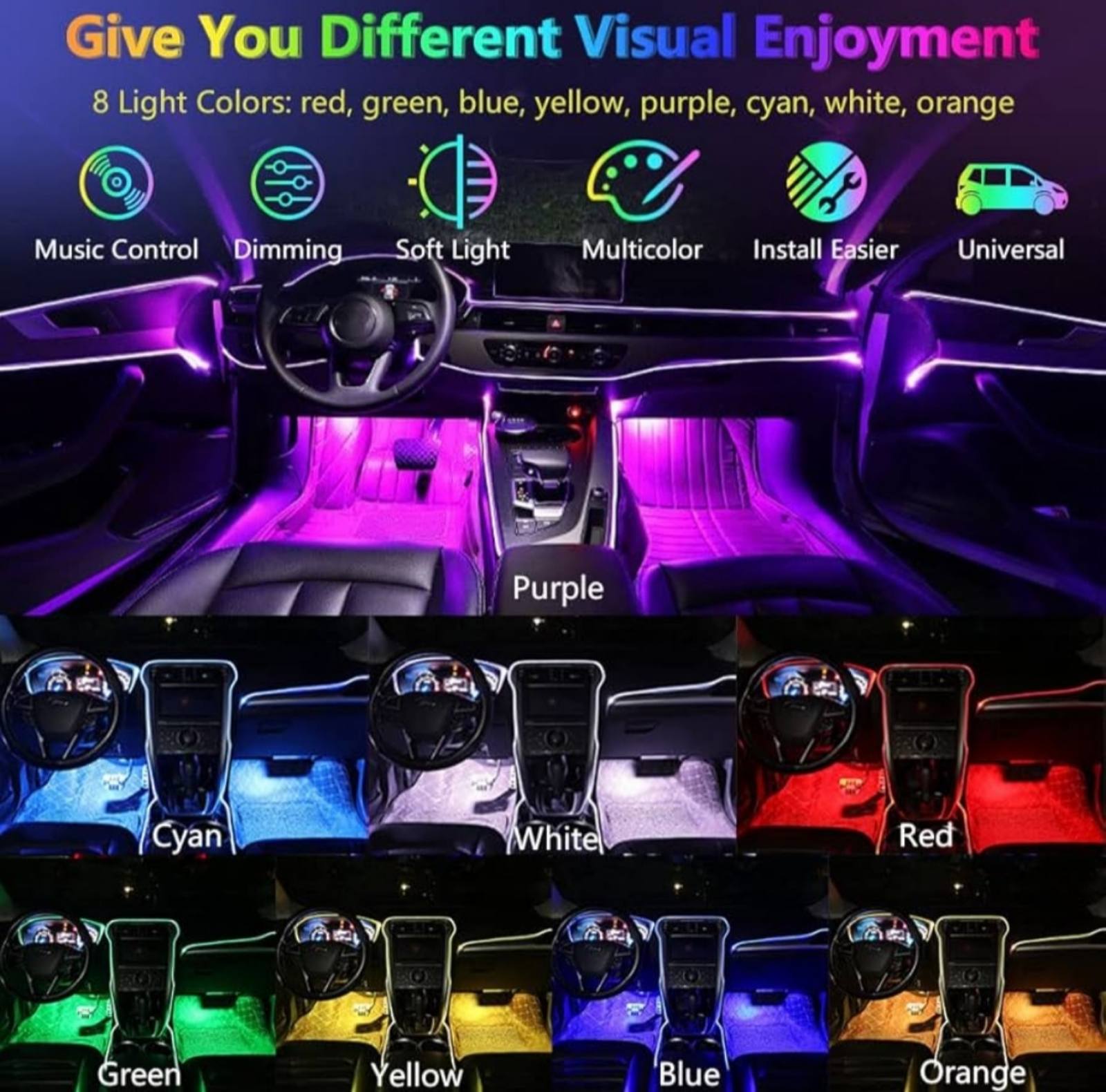 Ambijentalno svetlo LED RGB - LED niti...