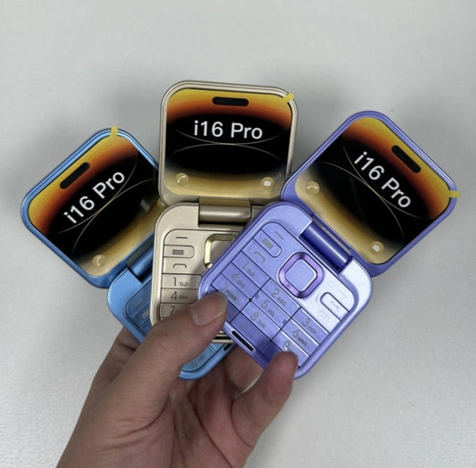 Mini mobilni telefon I16 pro flip sa dve kartice...