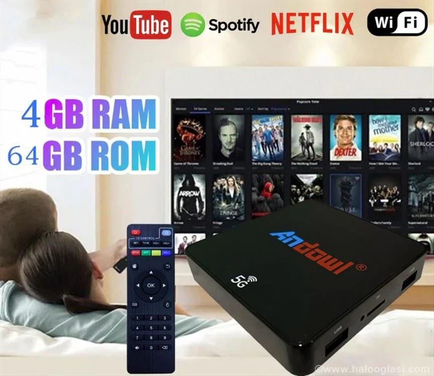 Android Smart TV Box Q-T9 4GB+64GB...