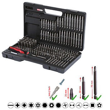 Set bitova 208 kom 1/4" KS Tools