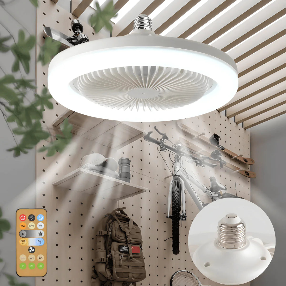 Led Luster sa ventilatorom