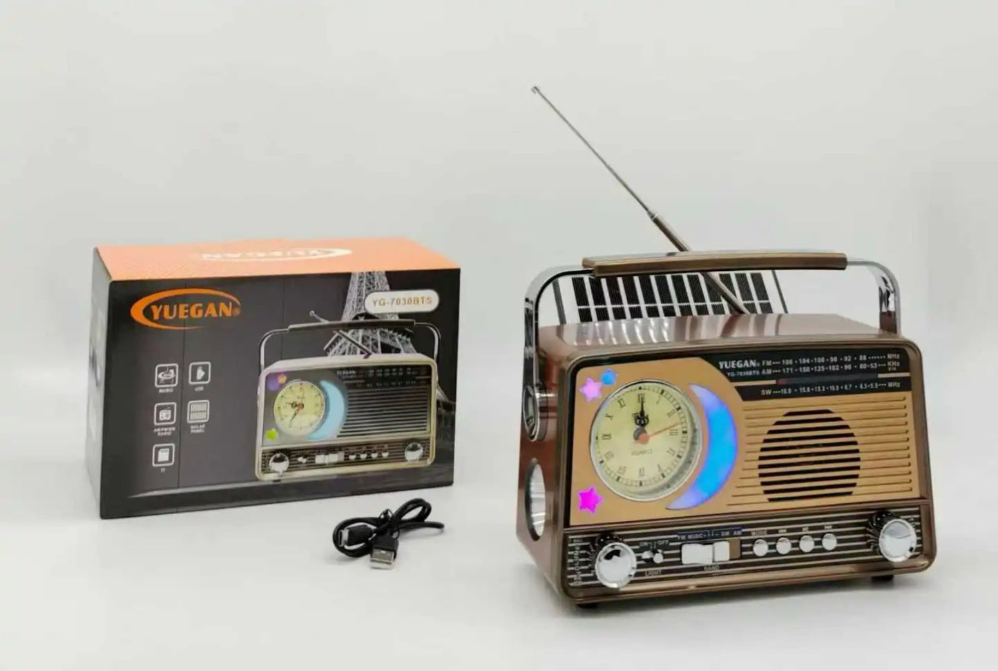 Radio bluetooth Retro radio YG-7030BTS...
