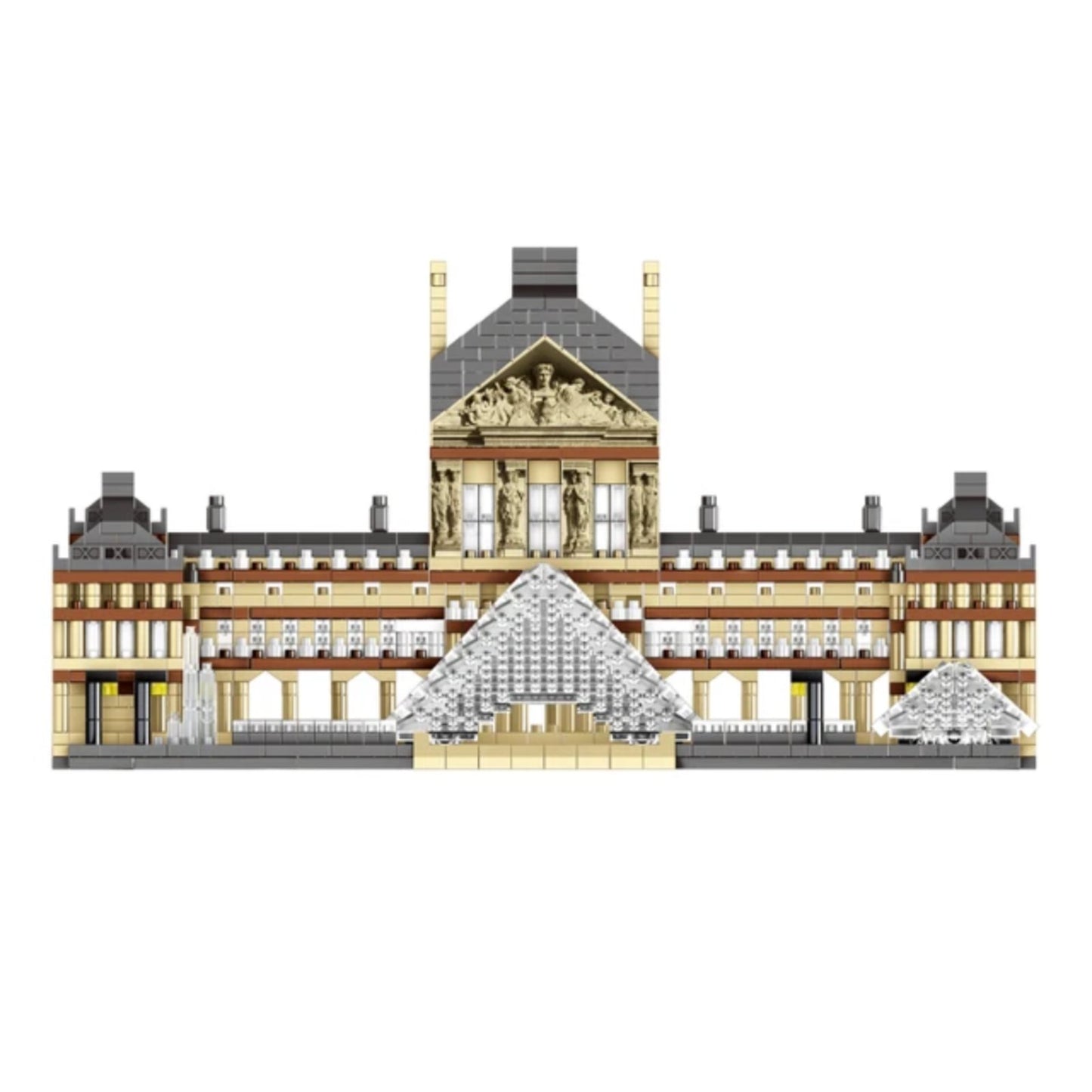 Edukativni set kockica - slagalica Le Louvre Museum...