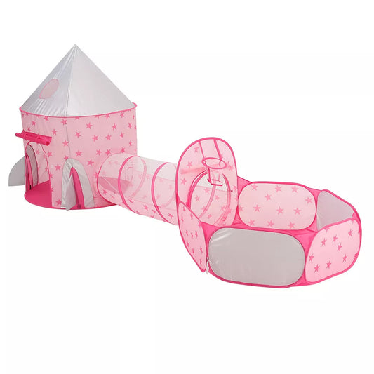 3u1 Sator, tunel i bazen za decu - Roze boja...