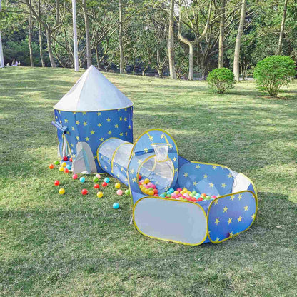 3u1 Sator, tunel i bazen za decu - Plava boja...