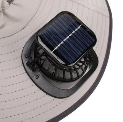 Sesir za zastitu od sunca sa solarnim ventilatorima...