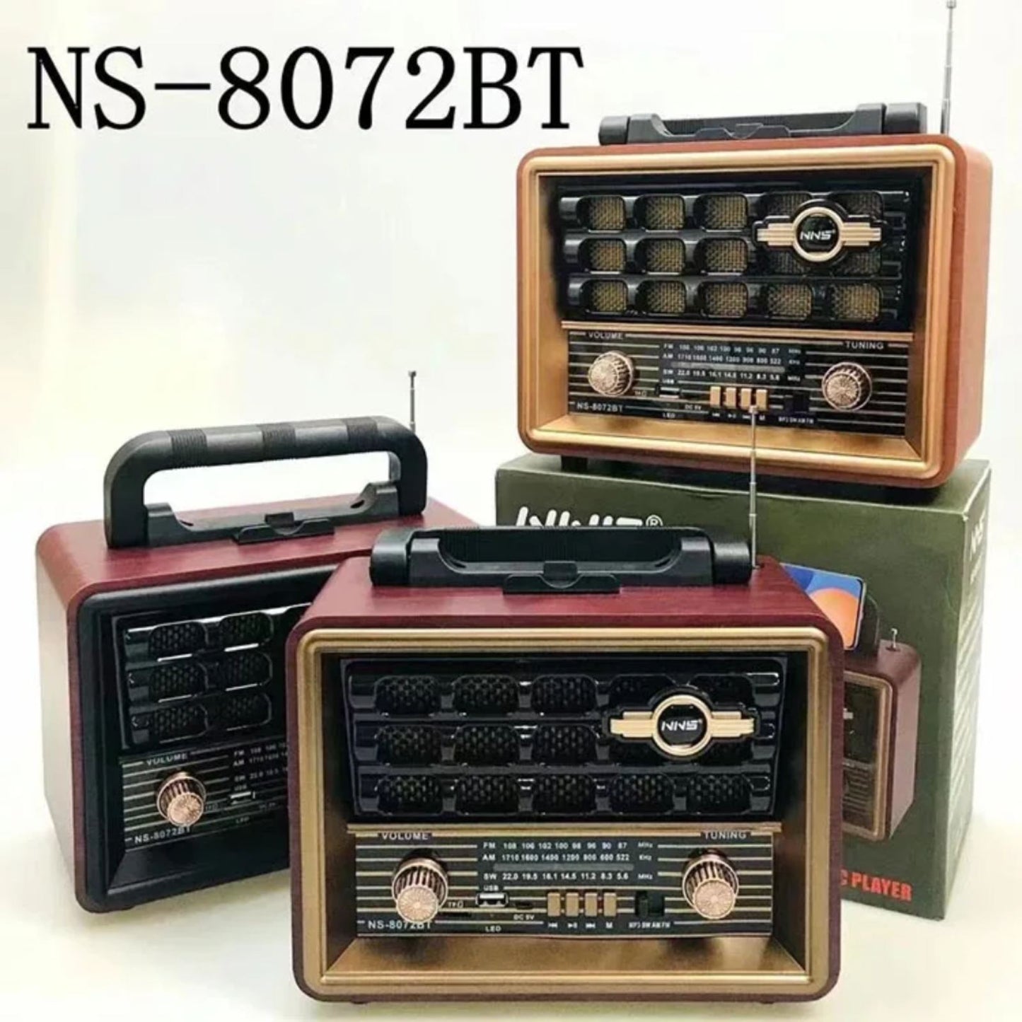 Bluetooth Retro radio NS-8072BT...