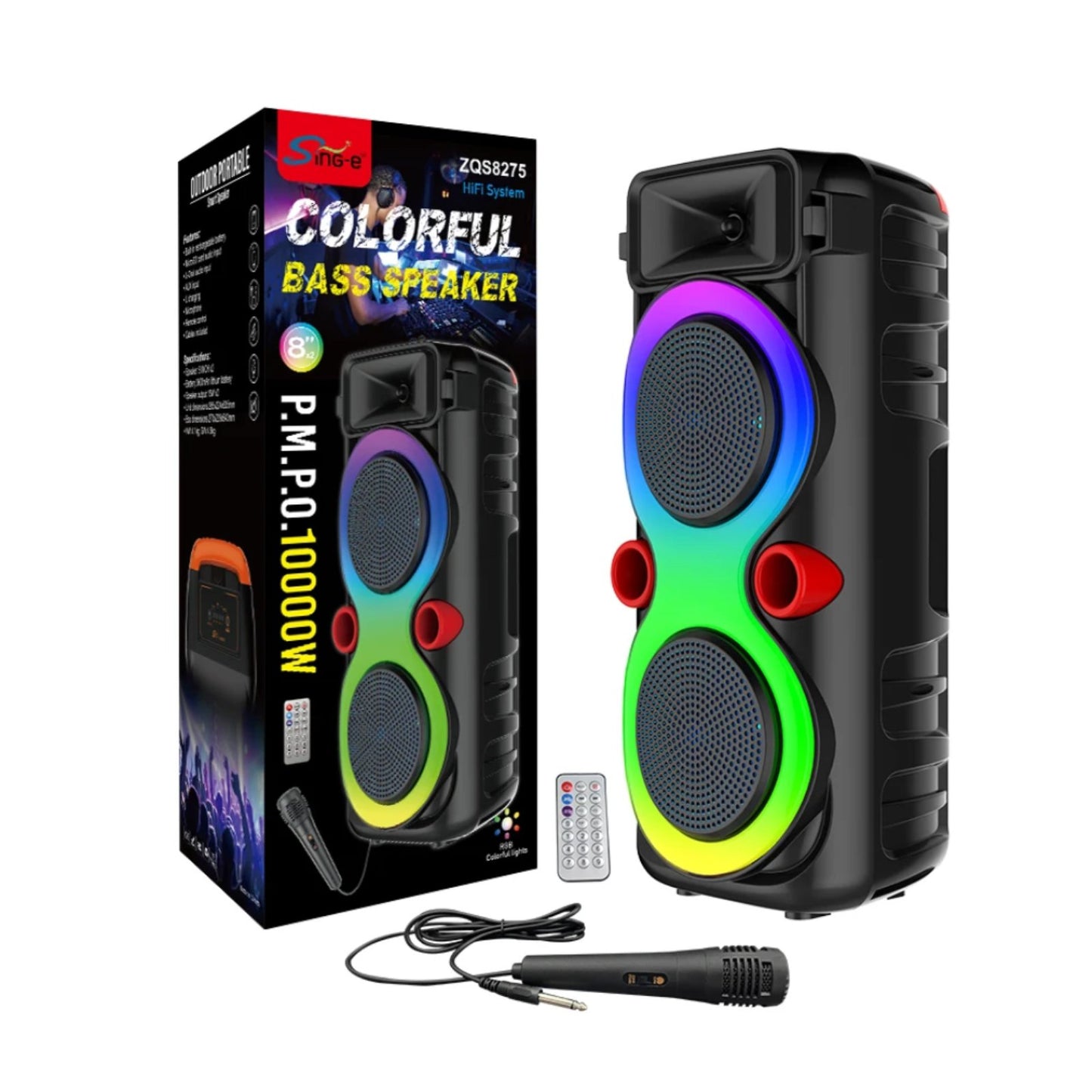 Zvucnik ZQS-8275 bluetooth - karaoka zvucnik...