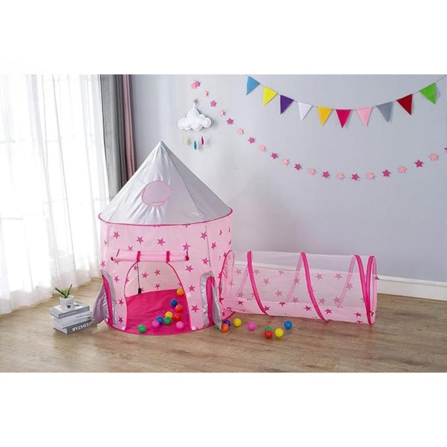 3u1 Sator, tunel i bazen za decu - Roze boja...