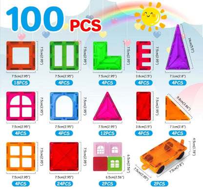 Kocke magnetne 100 delova...