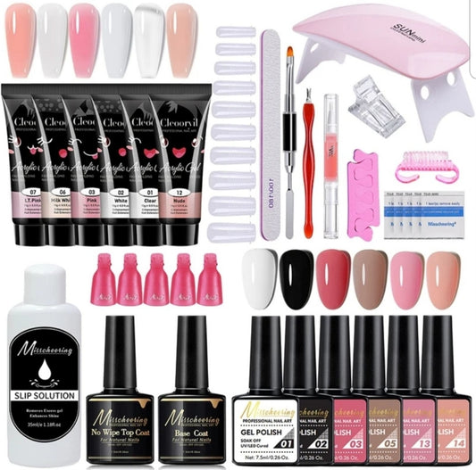 Manikir set za pocetnike sa mini lampom...