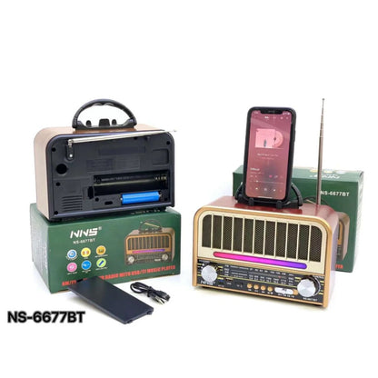 Radio Retro bluetooth NS-6677BT...