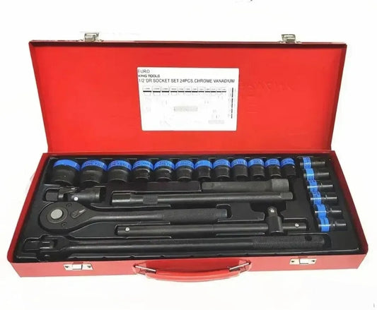 Set kovanih gedora u metalnom koferu - set od 24 delova...