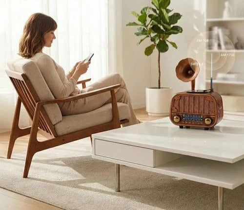 Radio Retro bluetooth sa gramofonskim dizajnom MD-1318BT...