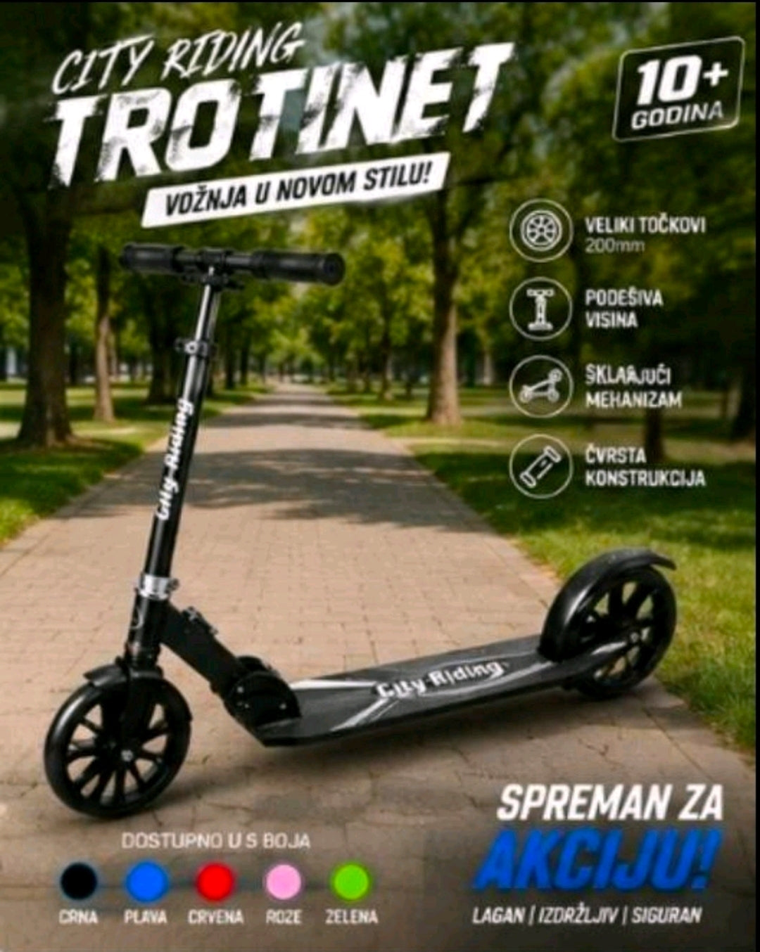 Trotinet za decu - Scooter City Riding...