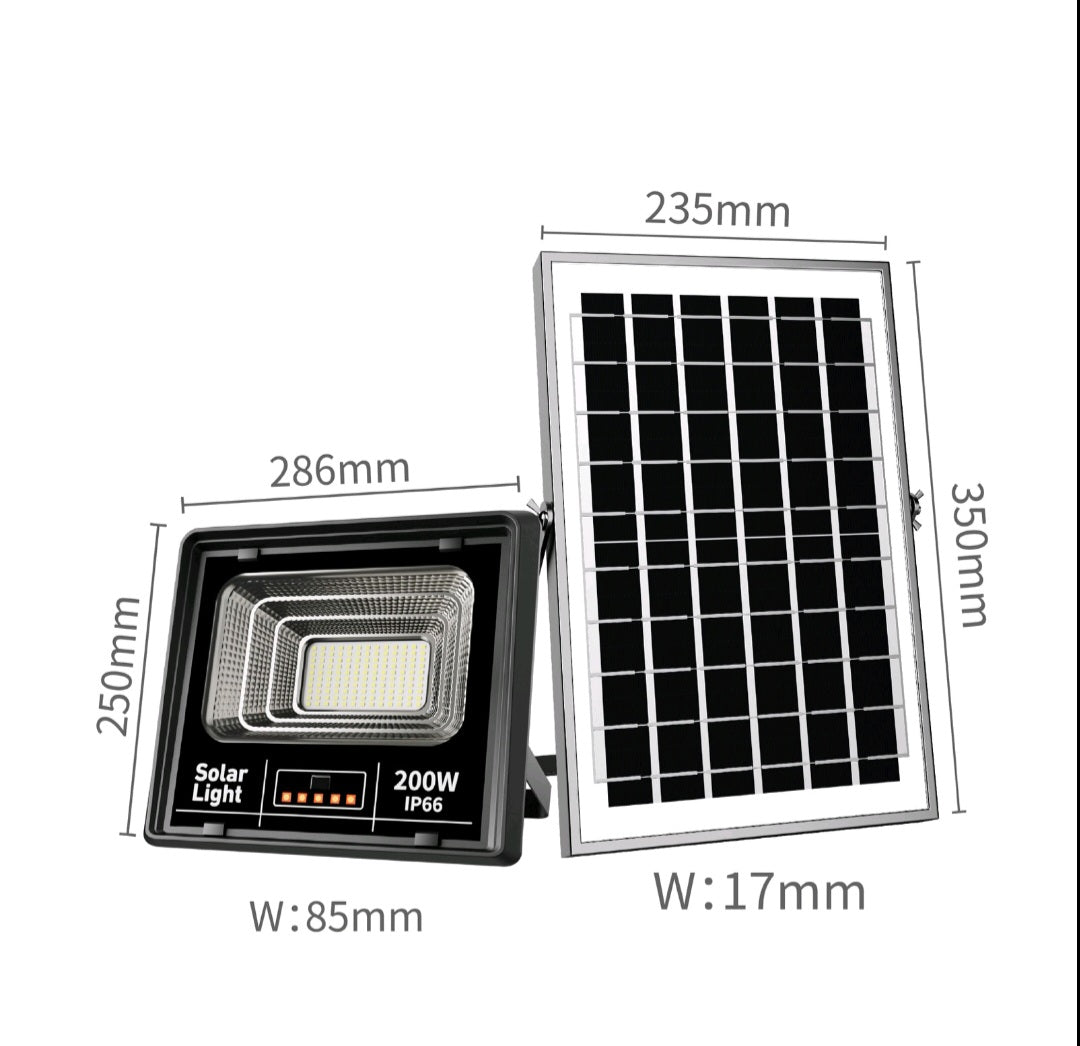 Solarni led reflektor sa panelom 200W...