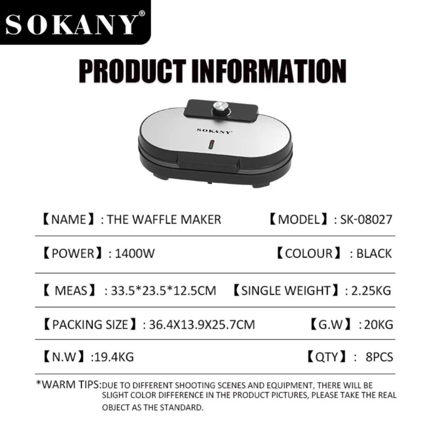 Aparat za galete Sokany SK-08027...