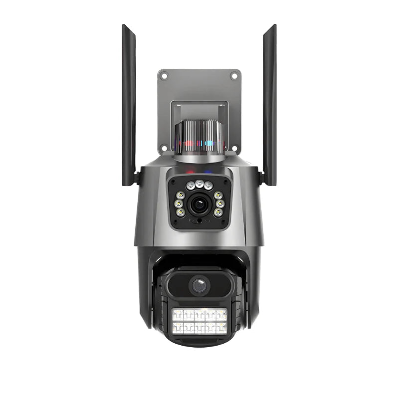 Ip kamera PTZ kamera sa 2 sociva i sirenom 4k 8x zoom...